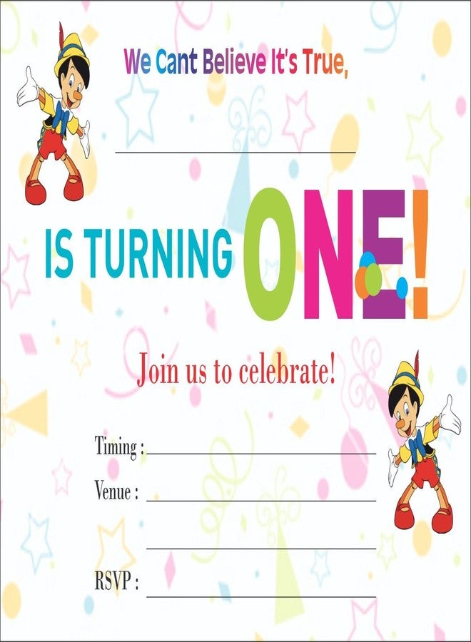 Askprints Birthday Metallic Card Invitations with Envelopes - Kids Birthday Party Invitations for Boys or Girls (25 Count) BIC-507 - Image 1